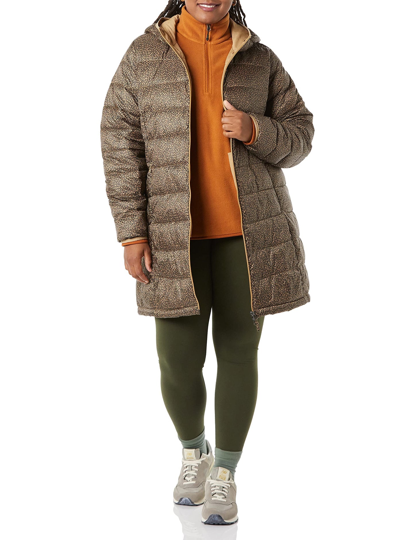 Amazon Essentials Women's Lightweight Water-Resistant Hooded Puffer Coat (Available in Plus Size)