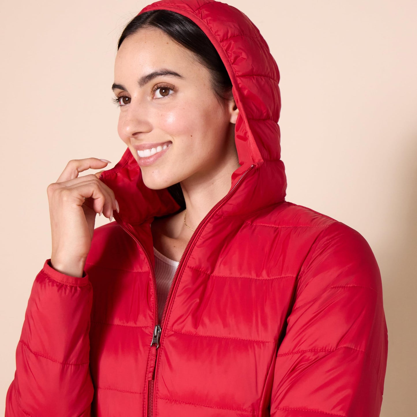 Amazon Essentials Women's Lightweight Water-Resistant Hooded Puffer Coat (Available in Plus Size)