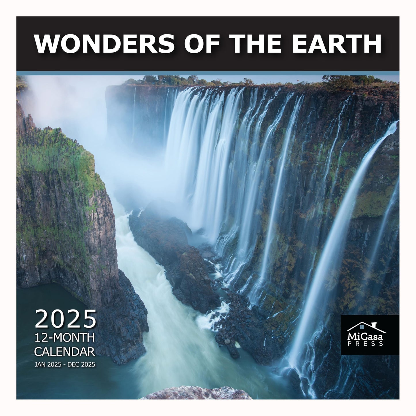 MICASA Wild & Beautiful National Parks 2025 Wall Calendar 12 Month | 12" x 24" Open | Thick & Sturdy Paper | Giftable | Calendar 2025