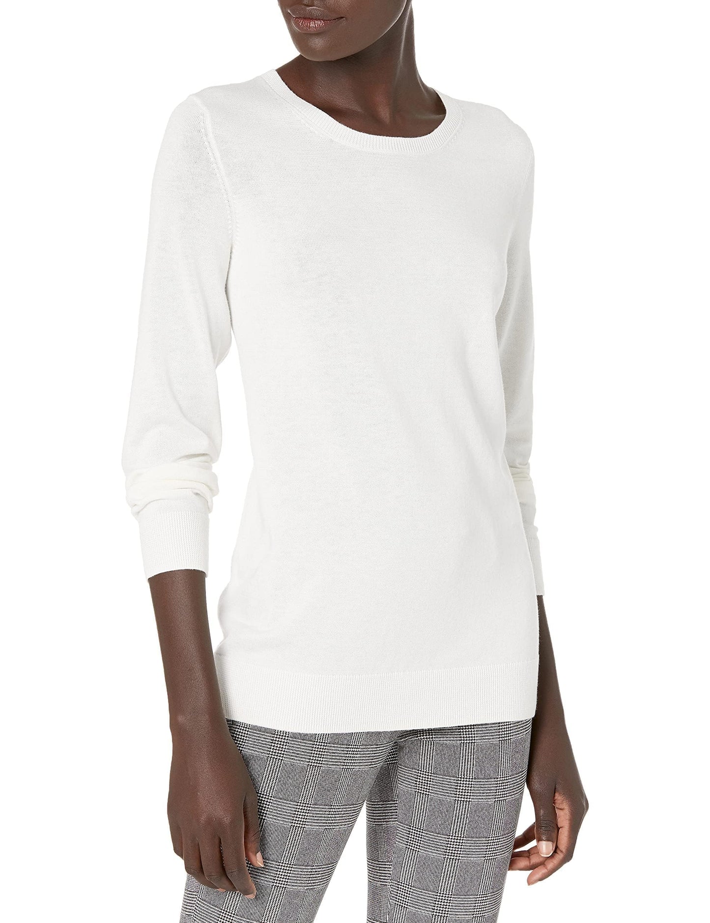 Amazon Essentials Women's Long-Sleeve Lightweight Crewneck Sweater (Available in Plus Size)