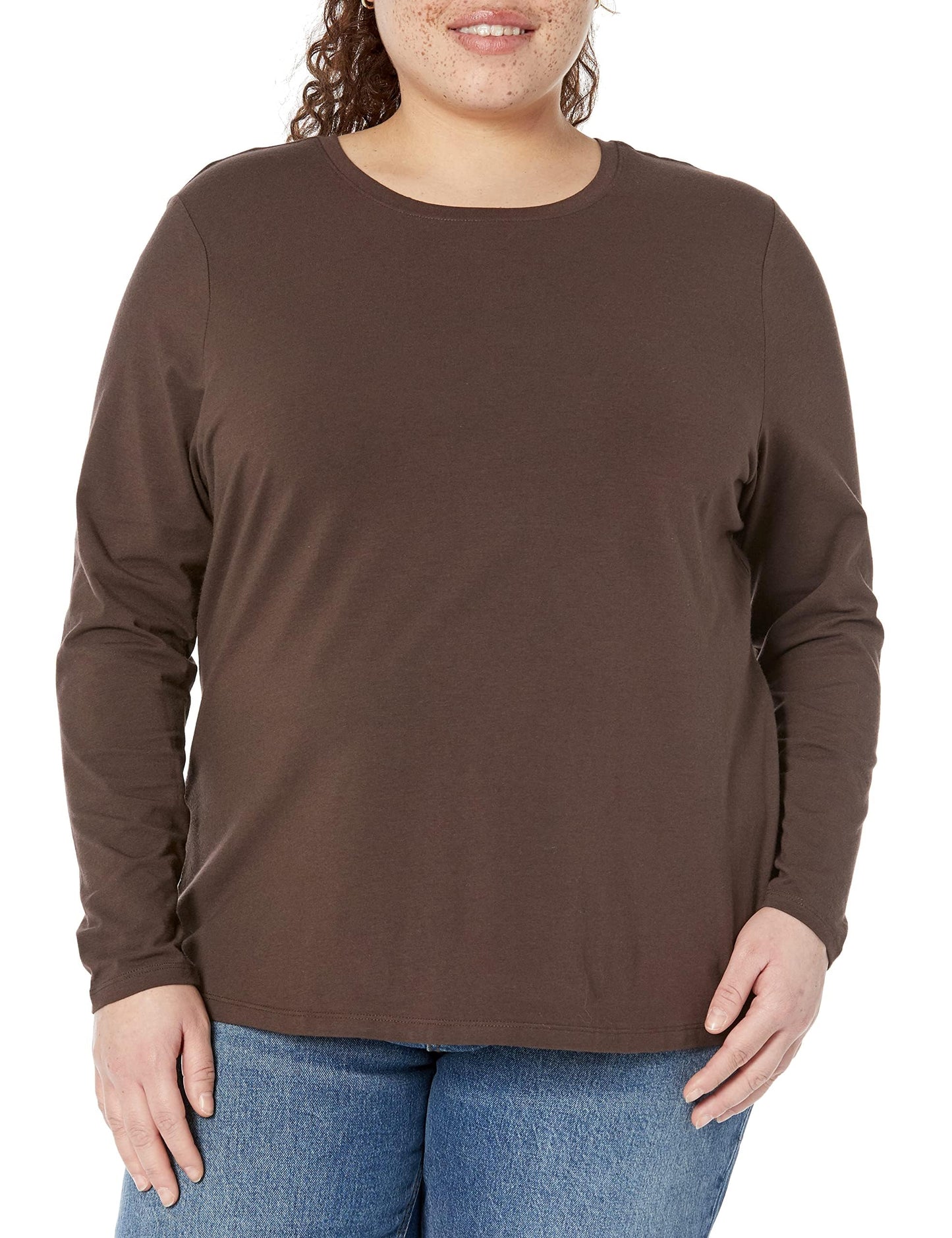 Amazon Essentials Women's Classic-Fit Long-Sleeve Crewneck T-Shirt (Available in Plus Size)