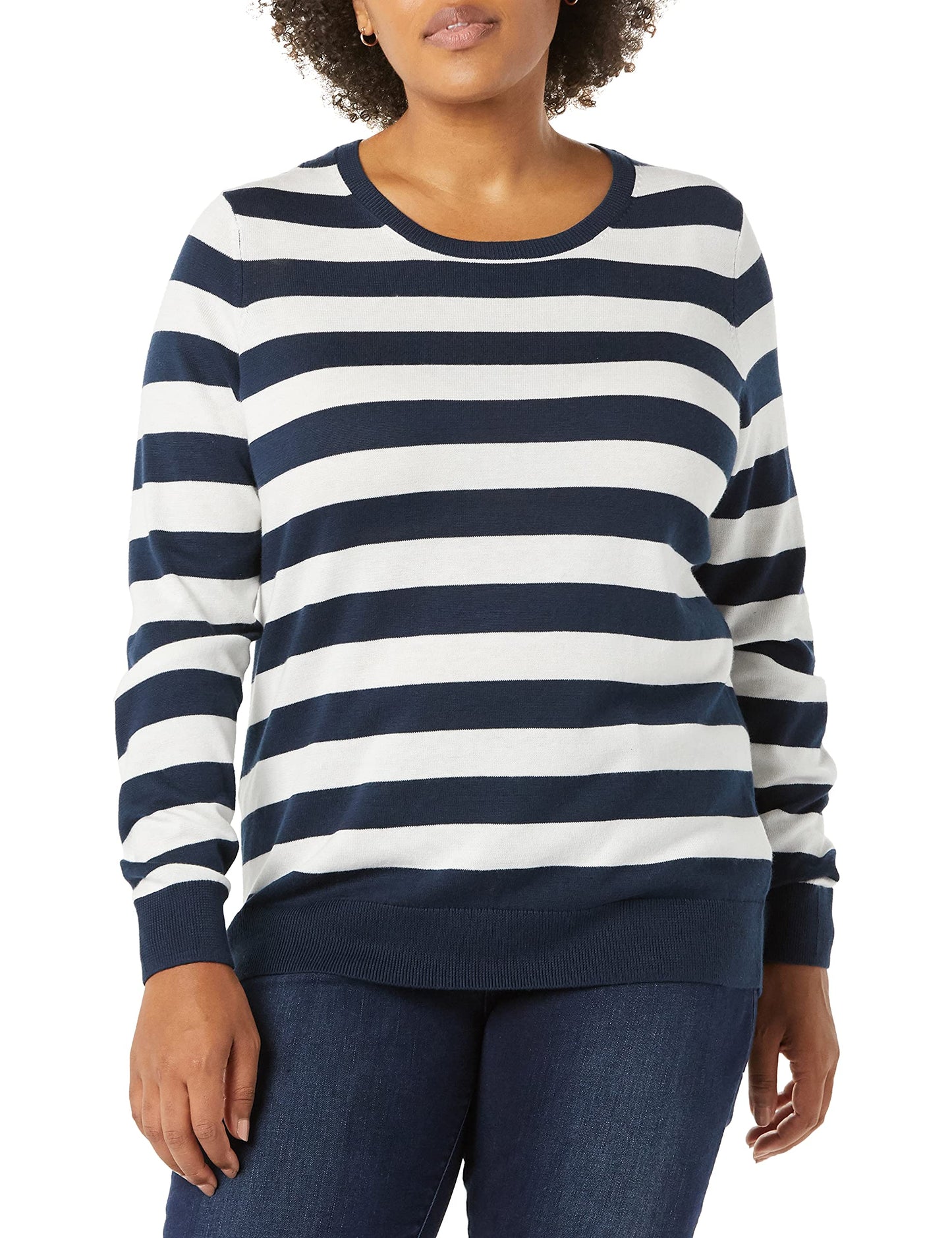 Amazon Essentials Women's Long-Sleeve Lightweight Crewneck Sweater (Available in Plus Size)