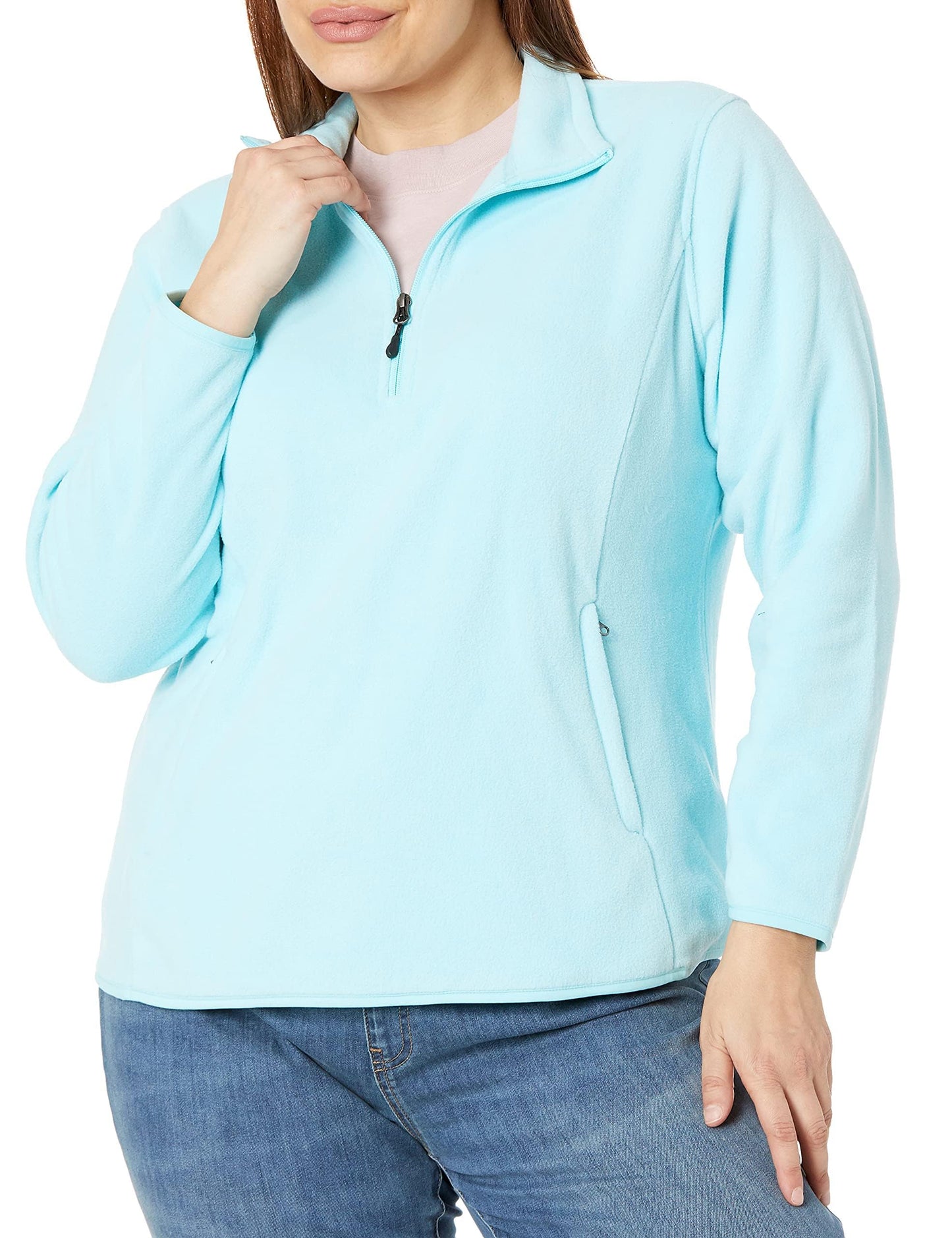 Amazon Essentials Women's Classic-Fit Long-Sleeve Quarter-Zip Polar Fleece Pullover Jacket - Discontinued Colors