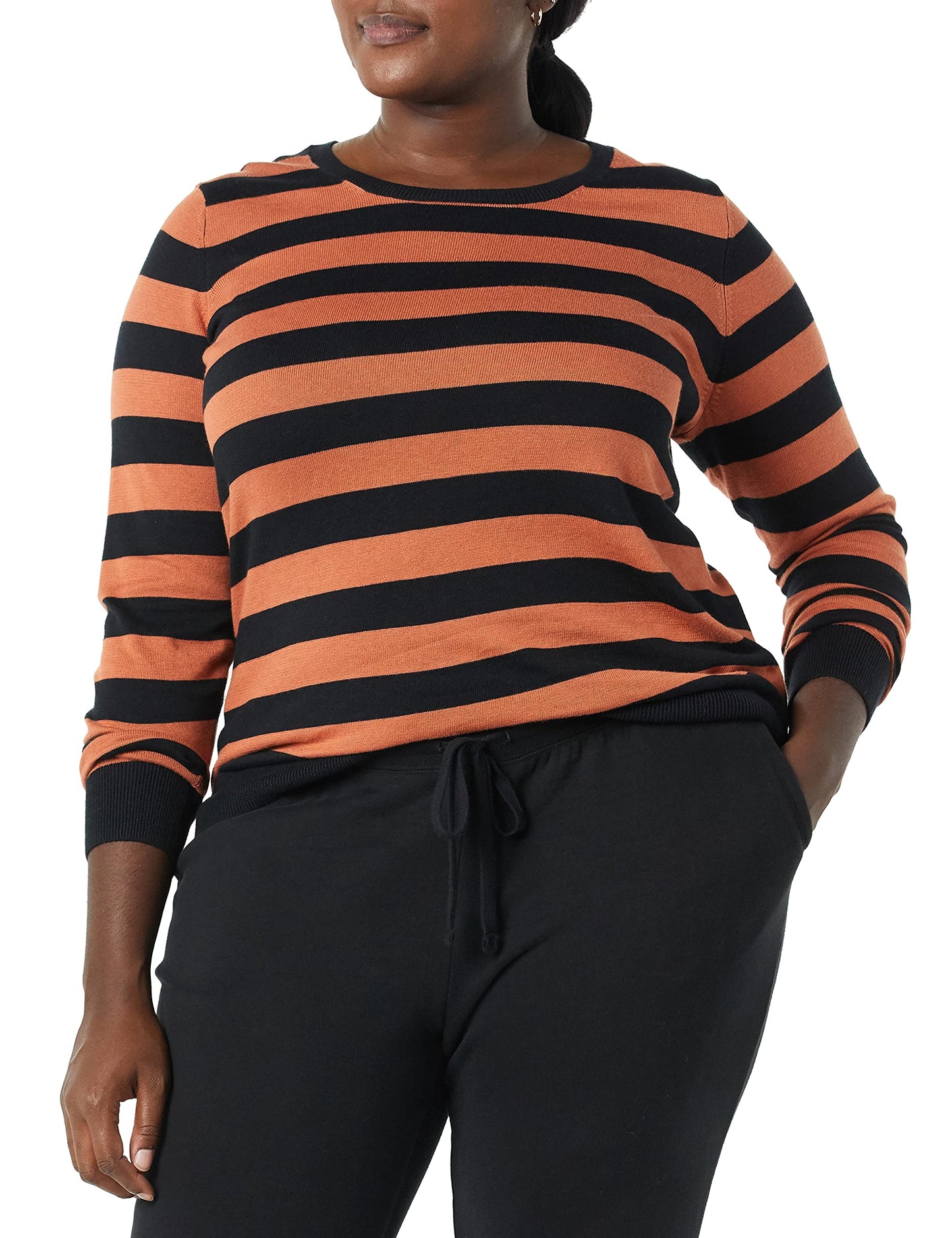 Amazon Essentials Women's Long-Sleeve Lightweight Crewneck Sweater (Available in Plus Size)