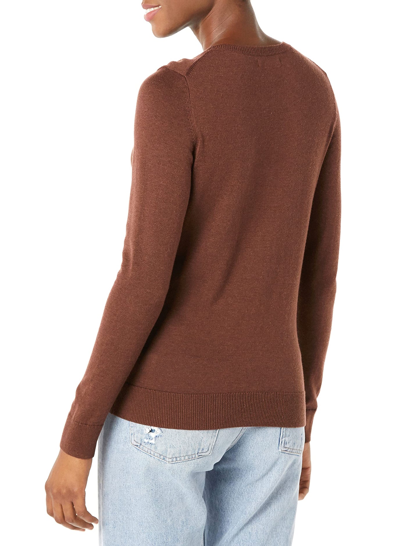 Amazon Essentials Women's Long-Sleeve Lightweight Crewneck Sweater (Available in Plus Size)