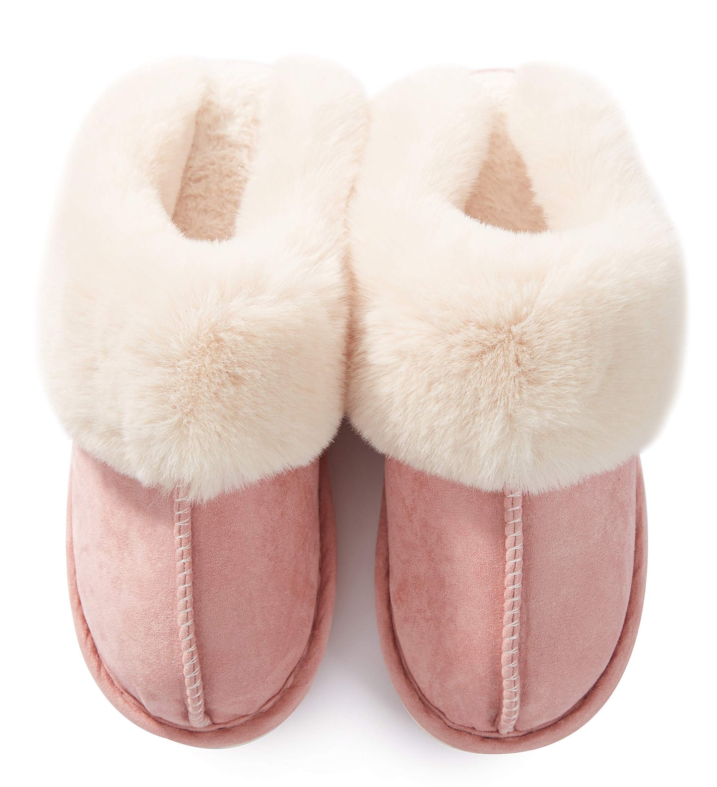 Donpapa Womens Slipper with Memory Foam Fluffy Soft Warm Slip On House Slippers,Anti-Skid Cozy Plush for Indoor Outdoor