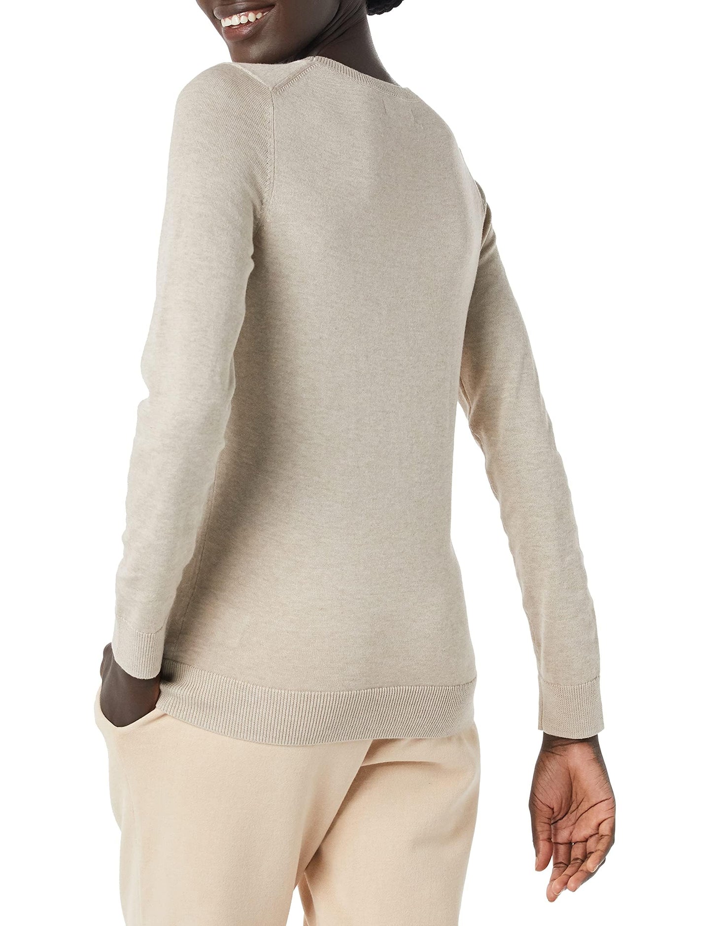 Amazon Essentials Women's Long-Sleeve Lightweight Crewneck Sweater (Available in Plus Size)