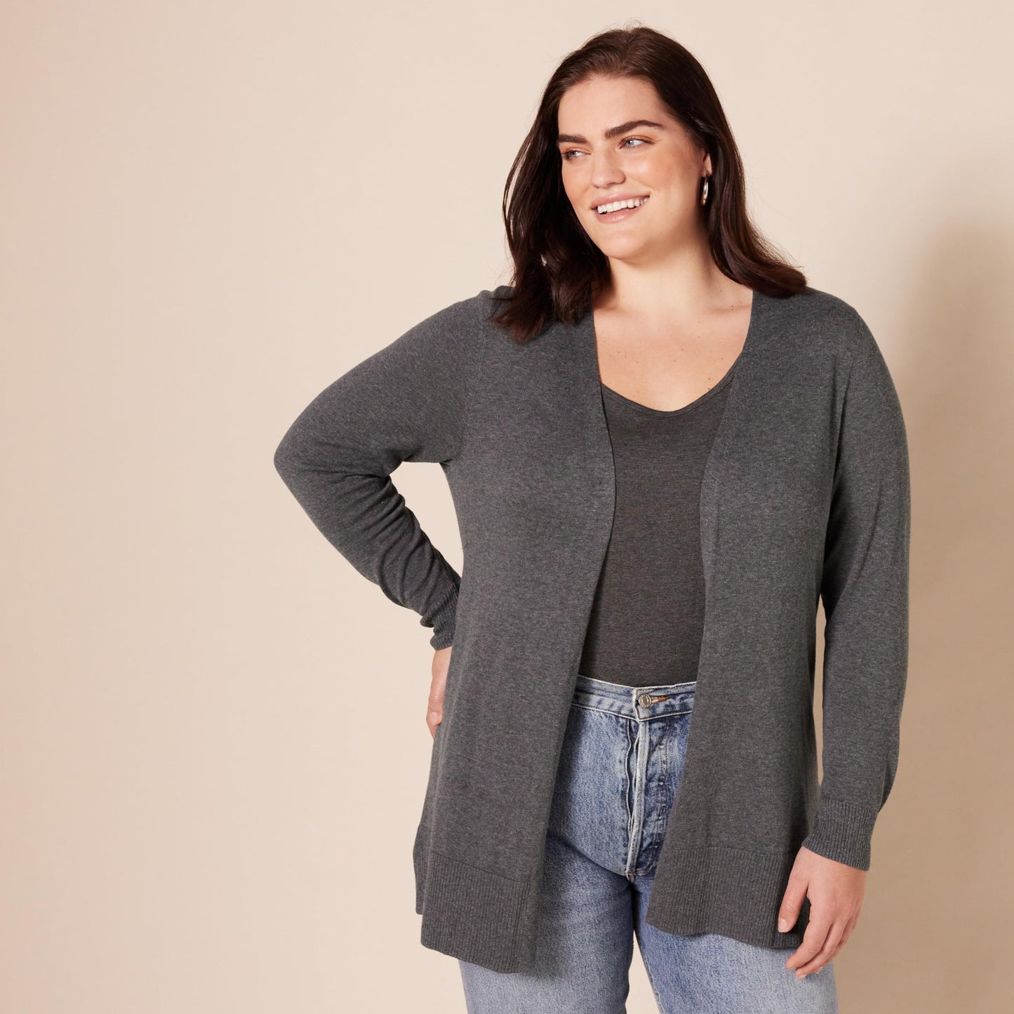 Amazon Essentials Women's Lightweight Open-Front Cardigan Sweater (Available in Plus Size)