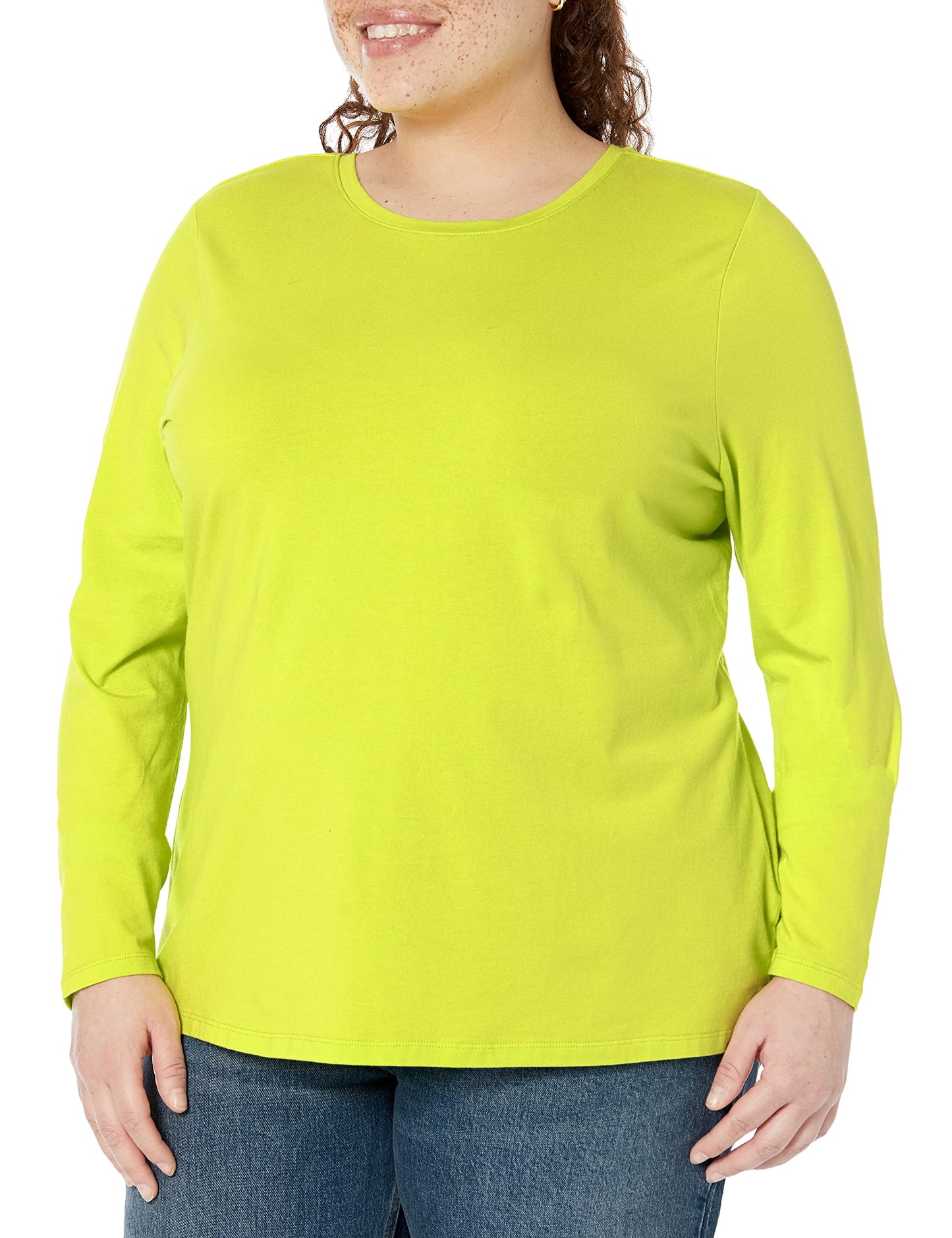 Amazon Essentials Women's Classic-Fit Long-Sleeve Crewneck T-Shirt (Available in Plus Size)