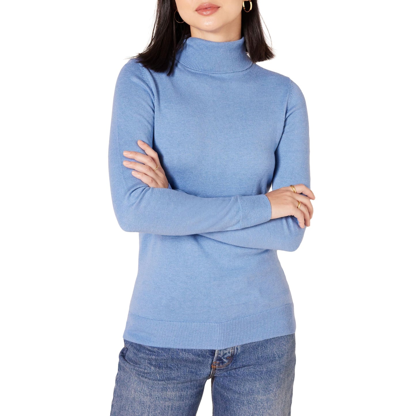 Amazon Essentials Women's Classic-Fit Lightweight Long-Sleeve Turtleneck Sweater (Available in Plus Size)