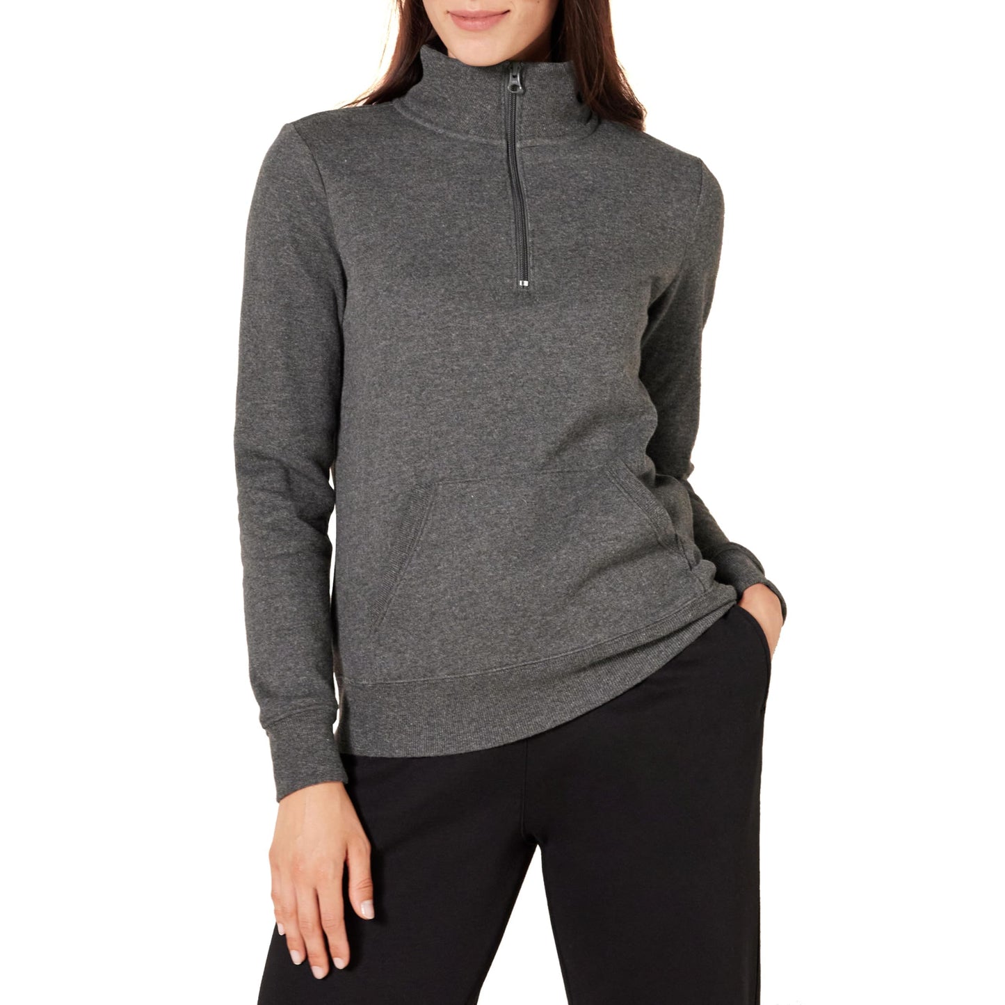 Amazon Essentials Women's Long-Sleeve Fleece Quarter-Zip Top (Available in Plus Size)