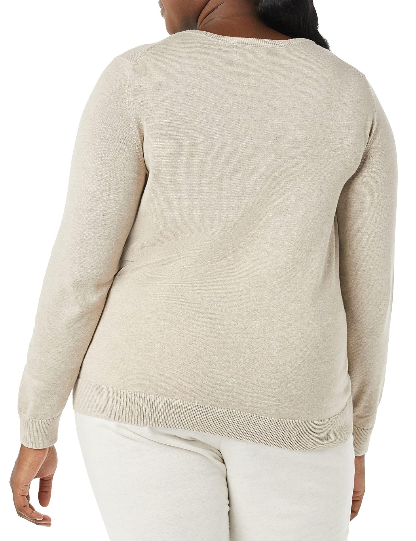 Amazon Essentials Women's Long-Sleeve Lightweight Crewneck Sweater (Available in Plus Size)