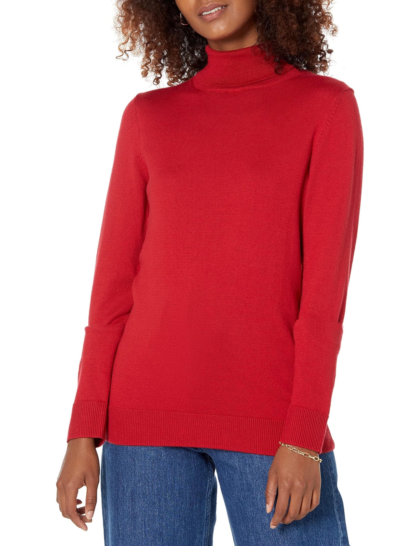 Amazon Essentials Women's Classic-Fit Lightweight Long-Sleeve Turtleneck Sweater (Available in Plus Size)