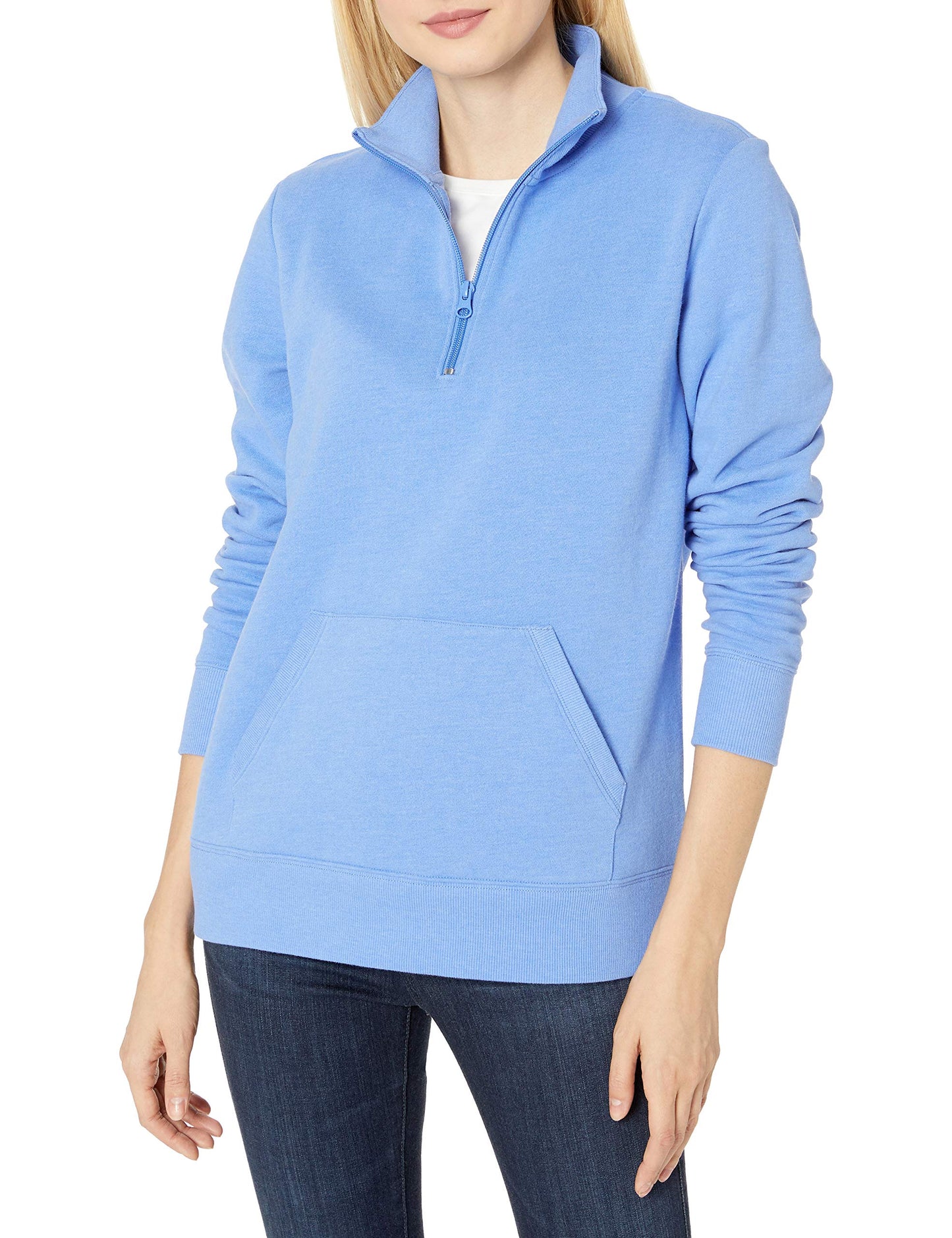 Amazon Essentials Women's Long-Sleeve Fleece Quarter-Zip Top (Available in Plus Size)