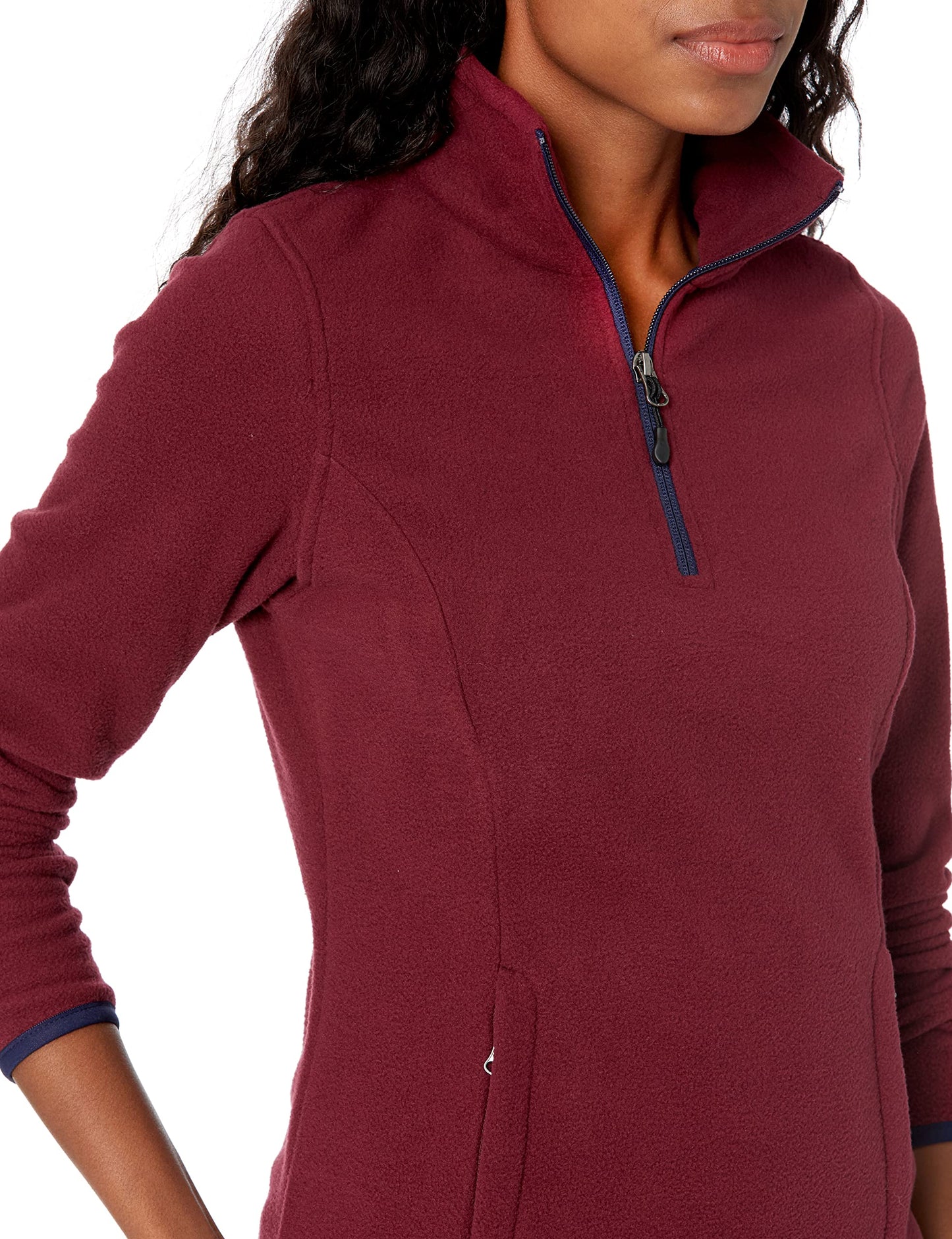 Amazon Essentials Women's Classic-Fit Long-Sleeve Quarter-Zip Polar Fleece Pullover Jacket - Discontinued Colors