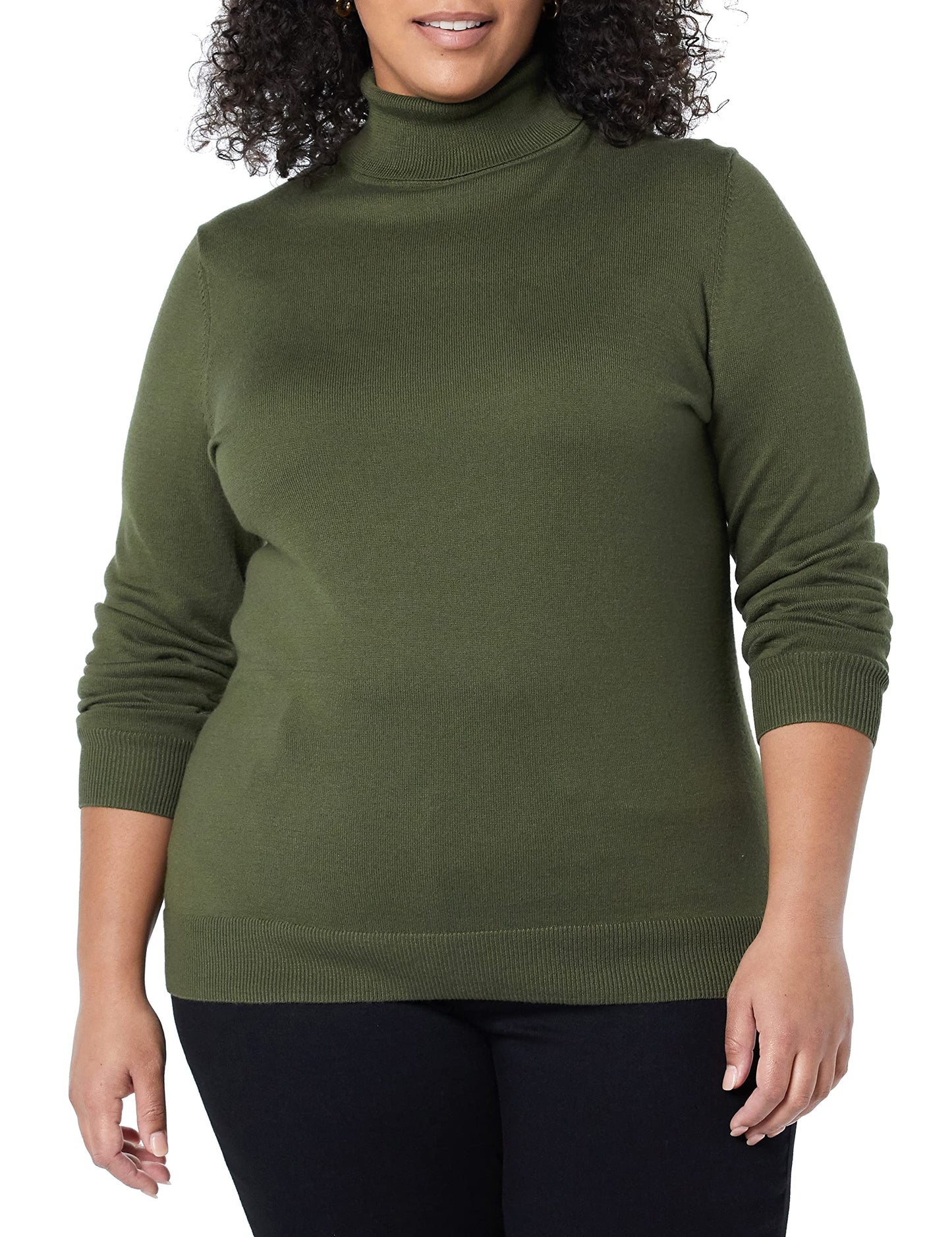 Amazon Essentials Women's Classic-Fit Lightweight Long-Sleeve Turtleneck Sweater (Available in Plus Size)