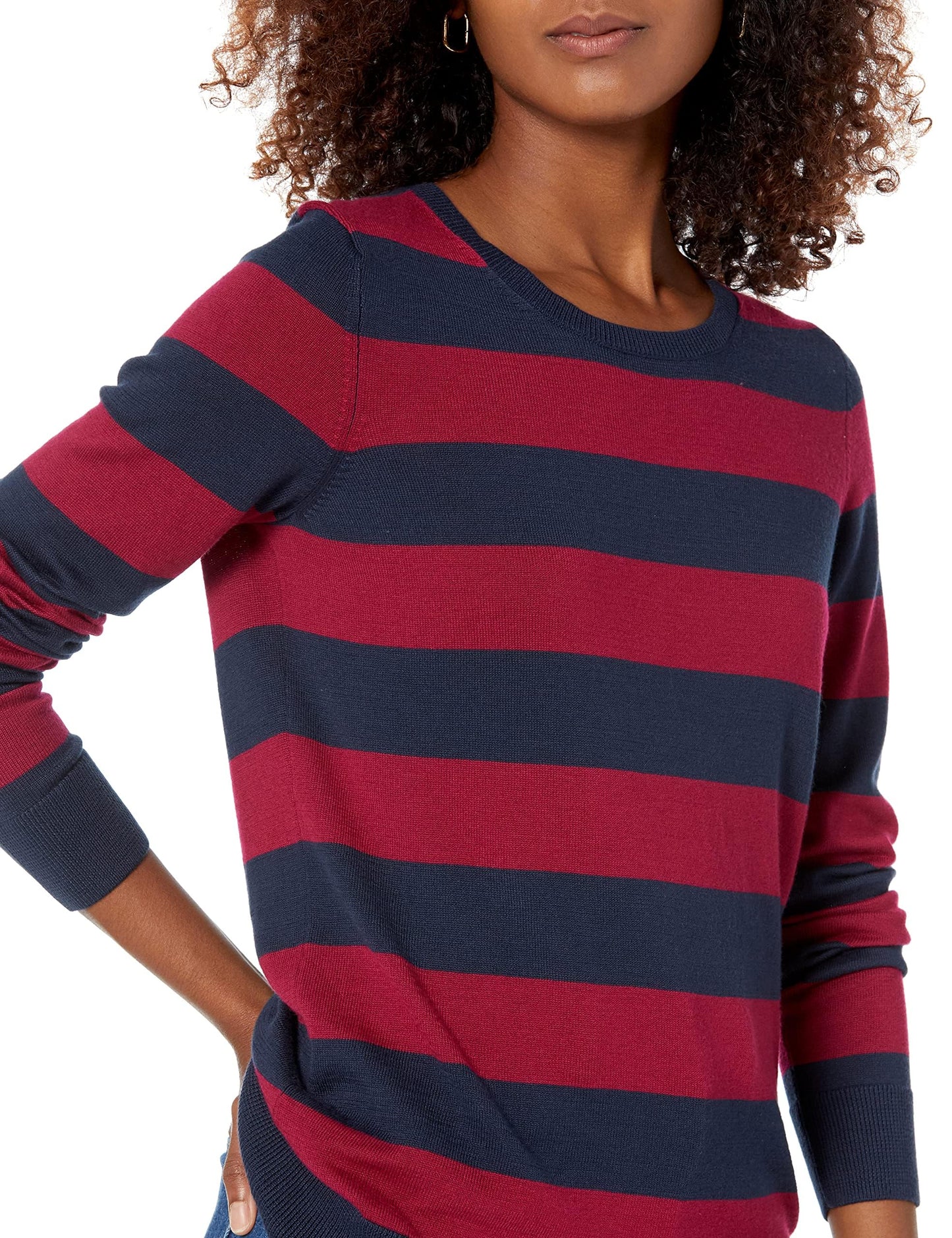 Amazon Essentials Women's Long-Sleeve Lightweight Crewneck Sweater (Available in Plus Size)