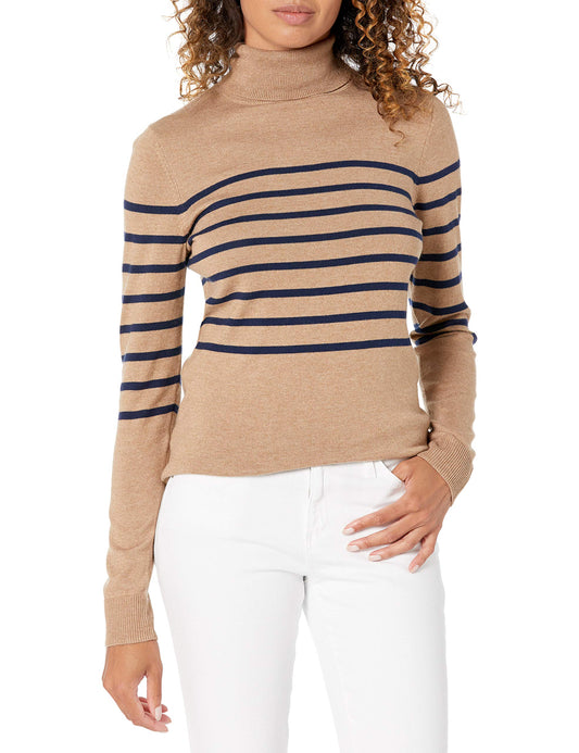 Amazon Essentials Women's Classic-Fit Lightweight Long-Sleeve Turtleneck Sweater (Available in Plus Size)