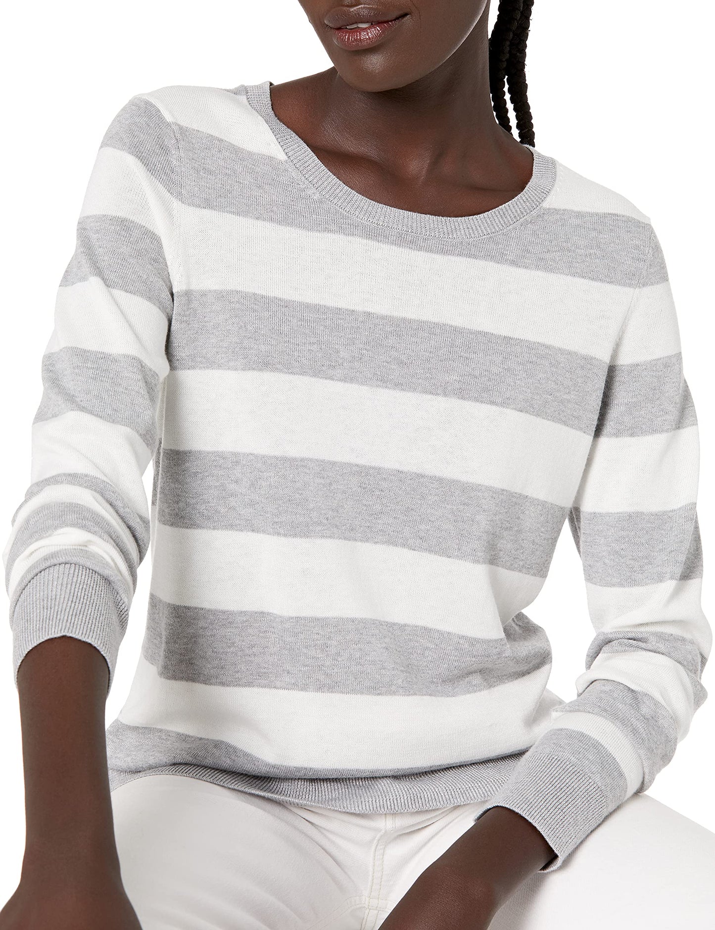 Amazon Essentials Women's Long-Sleeve Lightweight Crewneck Sweater (Available in Plus Size)