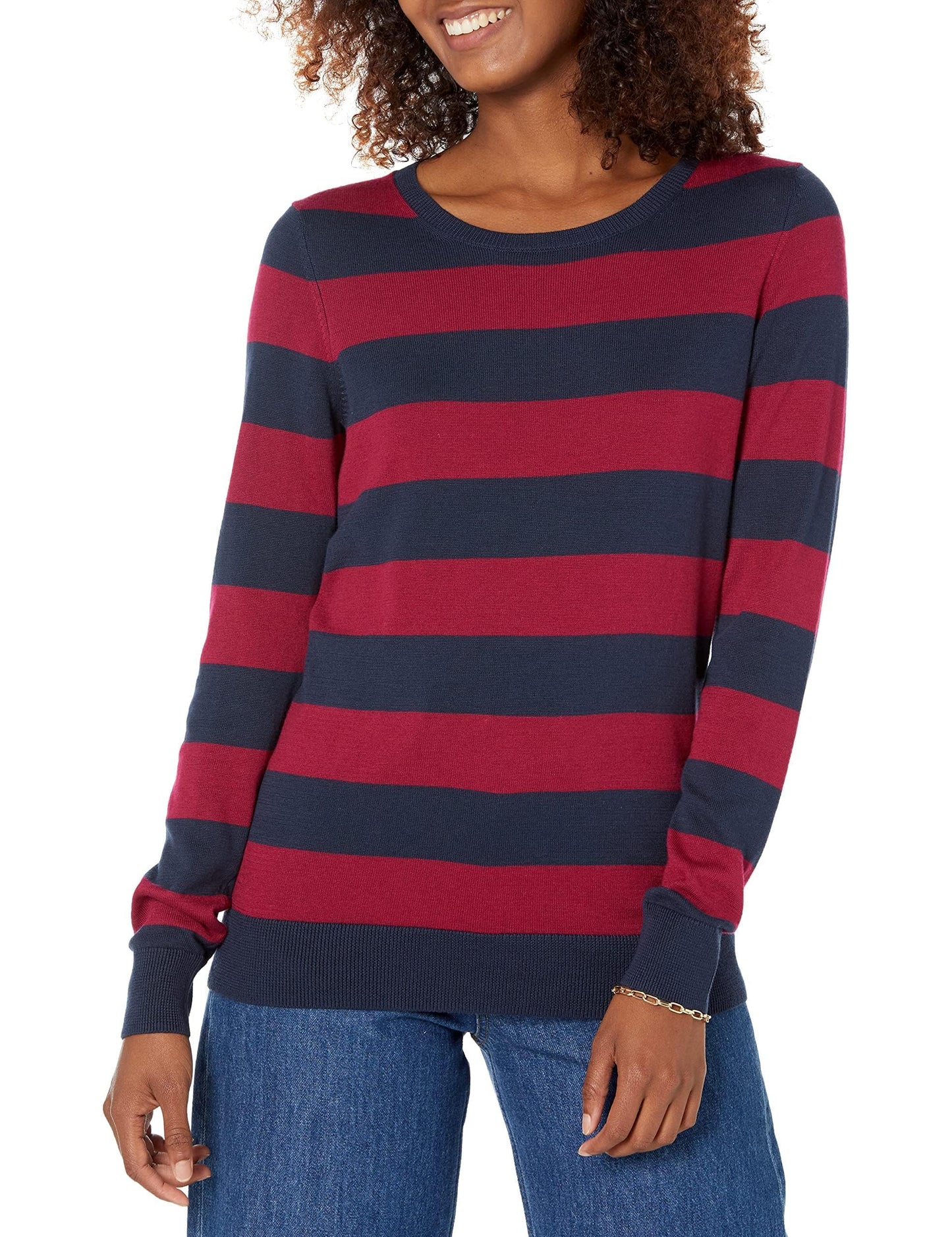 Amazon Essentials Women's Long-Sleeve Lightweight Crewneck Sweater (Available in Plus Size)