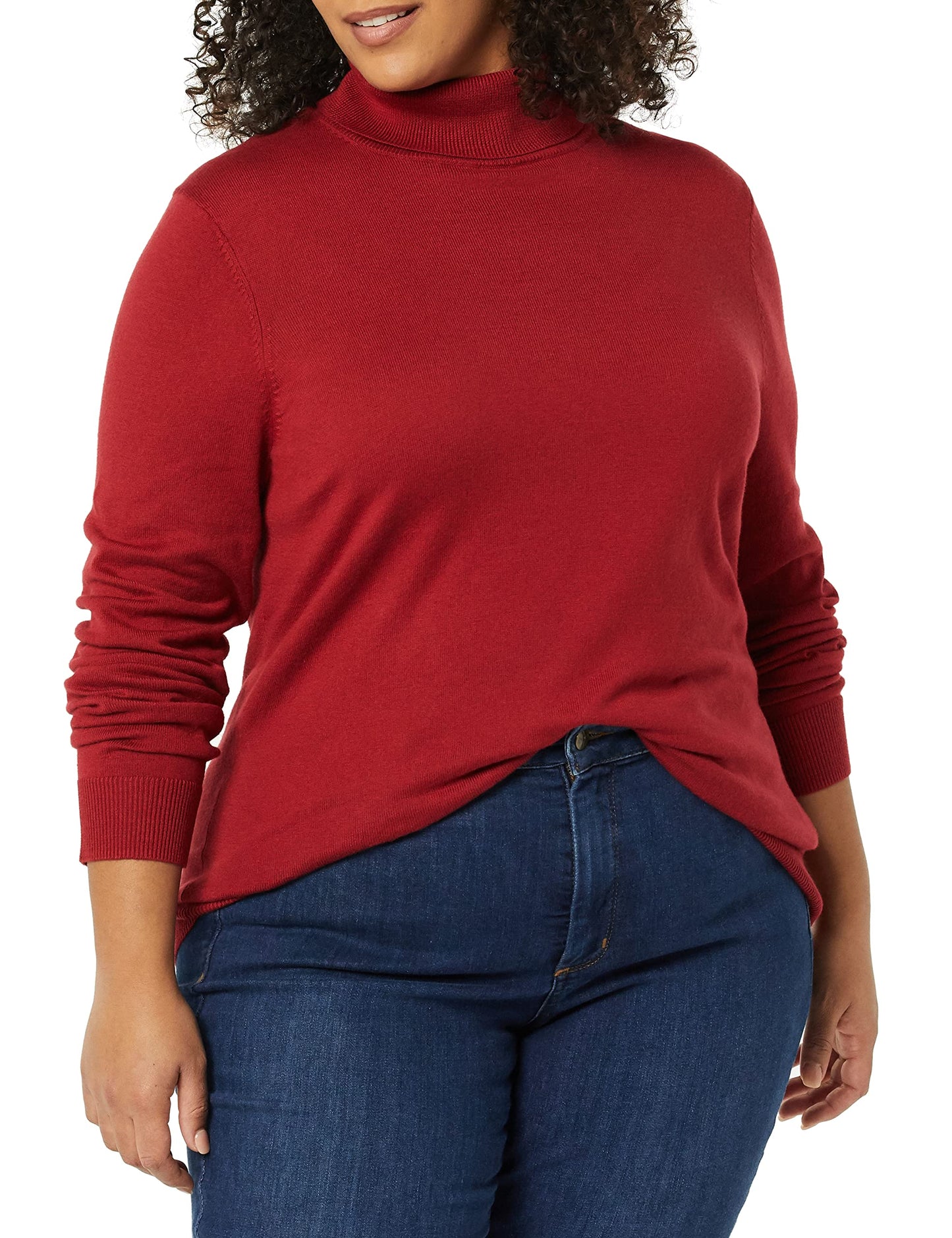 Amazon Essentials Women's Classic-Fit Lightweight Long-Sleeve Turtleneck Sweater (Available in Plus Size)