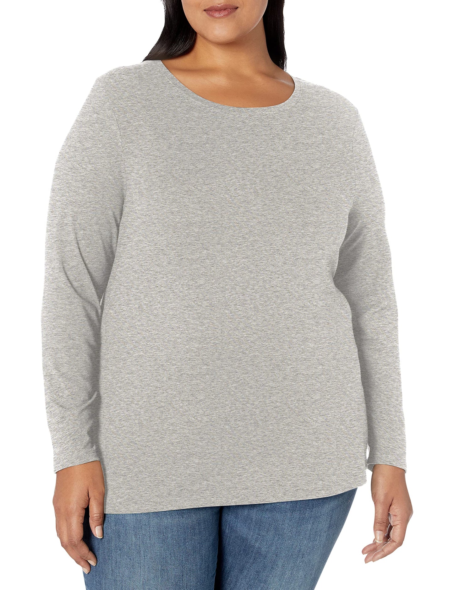 Amazon Essentials Women's Classic-Fit Long-Sleeve Crewneck T-Shirt (Available in Plus Size)