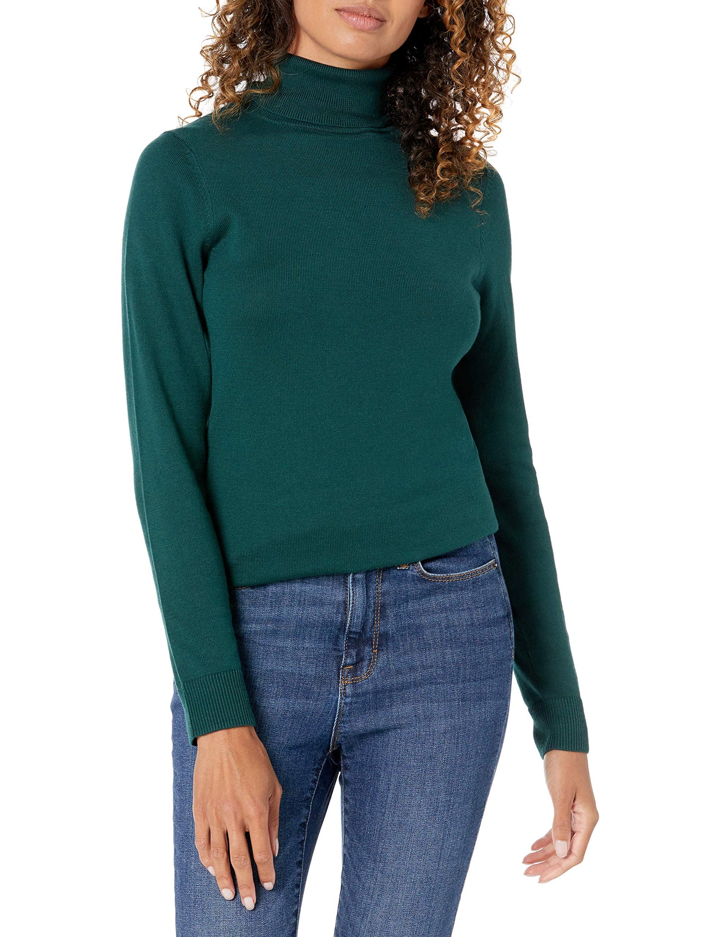 Amazon Essentials Women's Classic-Fit Lightweight Long-Sleeve Turtleneck Sweater (Available in Plus Size)