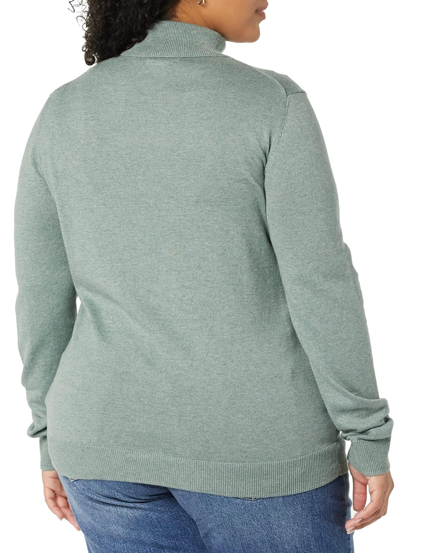 Amazon Essentials Women's Classic-Fit Lightweight Long-Sleeve Turtleneck Sweater (Available in Plus Size)