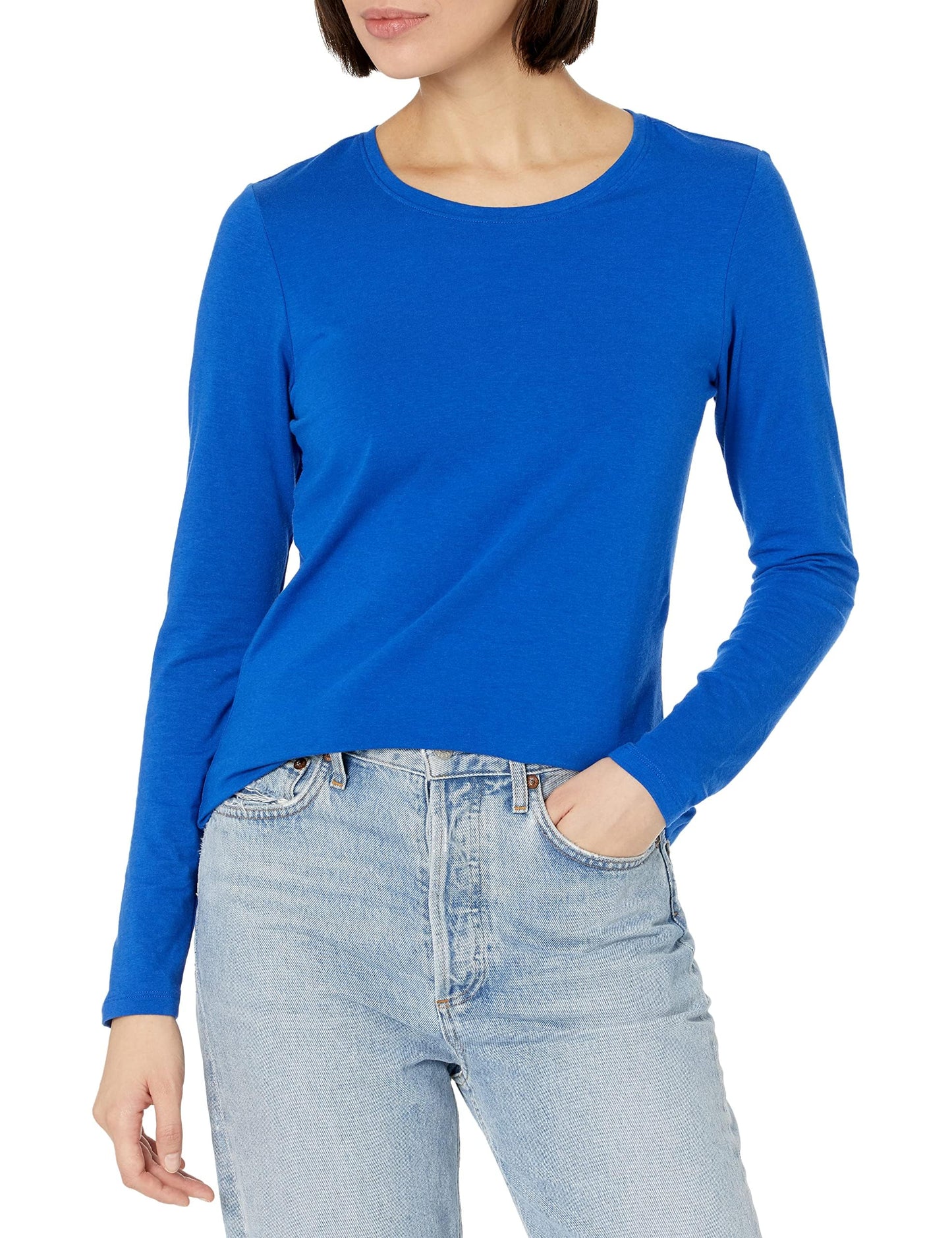 Amazon Essentials Women's Classic-Fit Long-Sleeve Crewneck T-Shirt (Available in Plus Size)