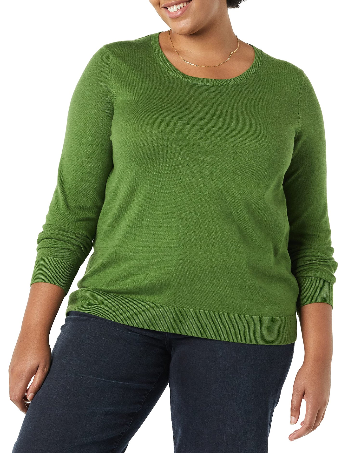 Amazon Essentials Women's Long-Sleeve Lightweight Crewneck Sweater (Available in Plus Size)