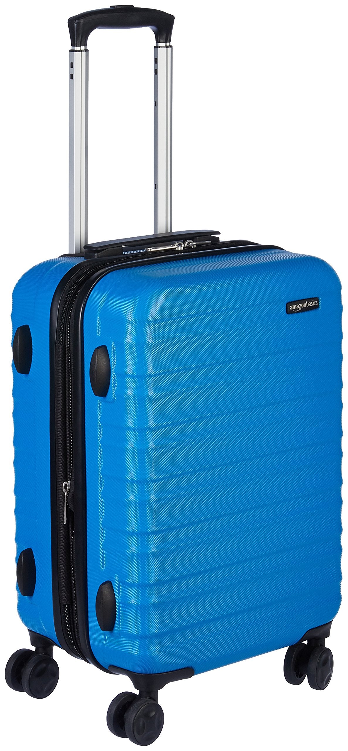 Amazon Basics Suitcase, Hardside Luggage with Spinner Wheels, Scratch-Resistant Surface, Light Blue, 30-Inch