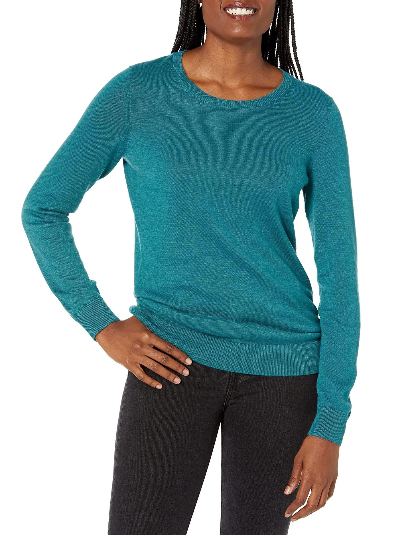 Amazon Essentials Women's Long-Sleeve Lightweight Crewneck Sweater (Available in Plus Size)