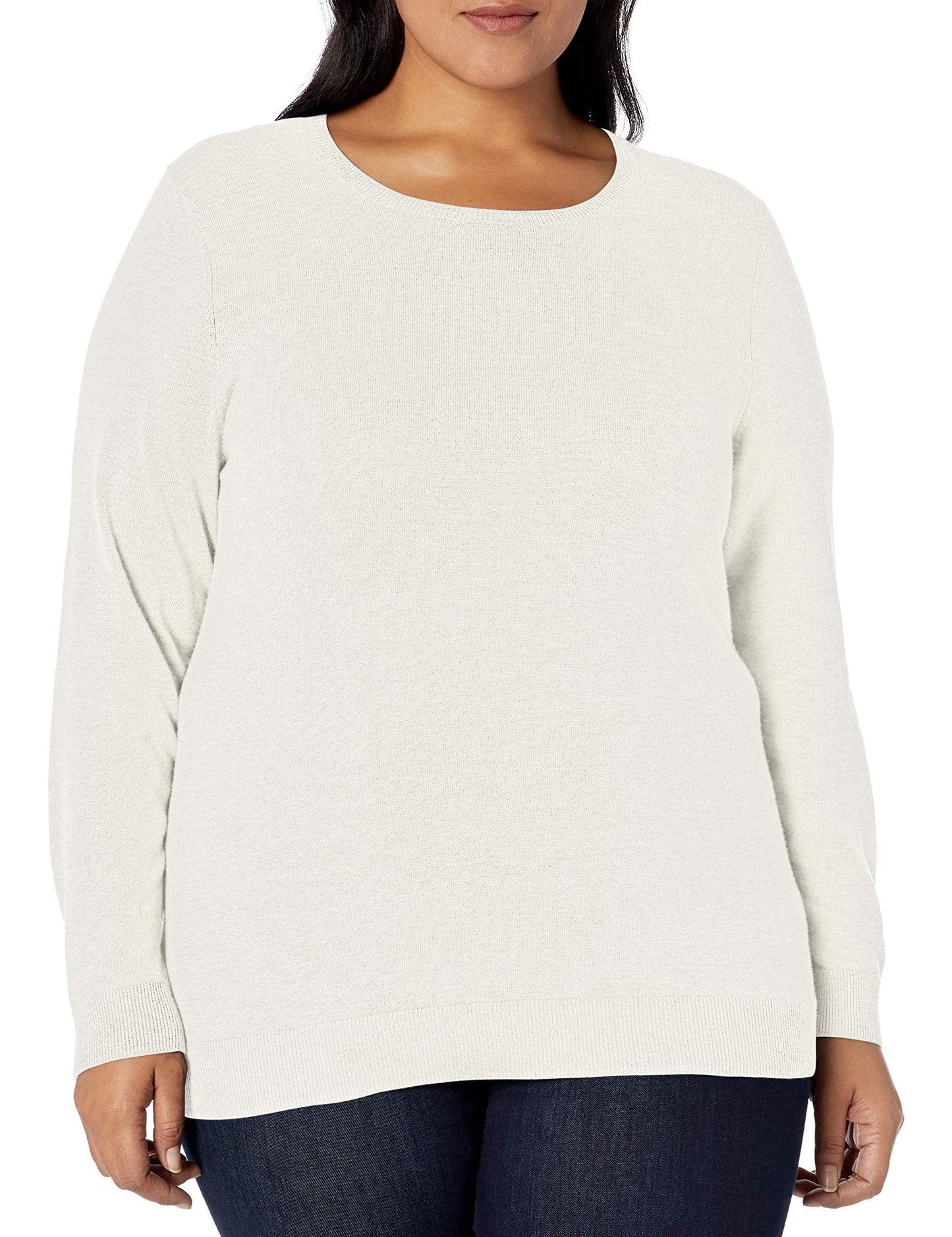 Amazon Essentials Women's Long-Sleeve Lightweight Crewneck Sweater (Available in Plus Size)