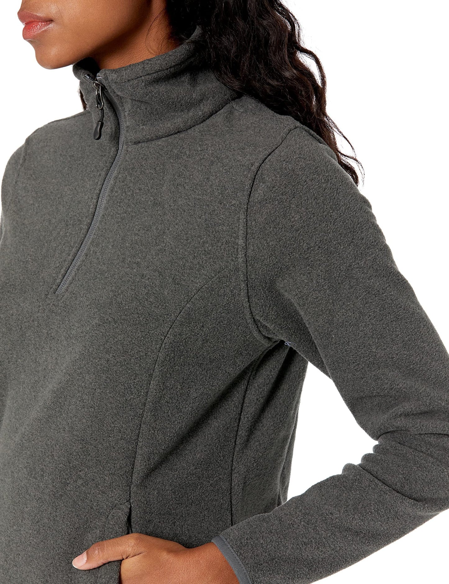 Amazon Essentials Women's Classic-Fit Long-Sleeve Quarter-Zip Polar Fleece Pullover Jacket - Discontinued Colors