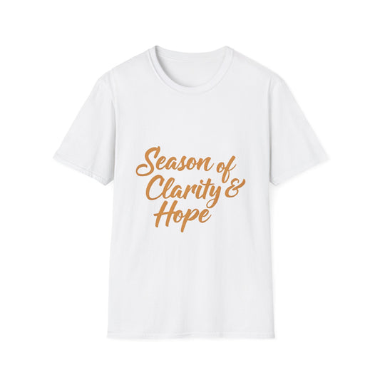 Season of Clarity & Hope Unisex Softstyle T-Shirt, Inspirational Shirt, Gift for Friends, Positive Vibes Tee, Motivational Apparel, [...]
