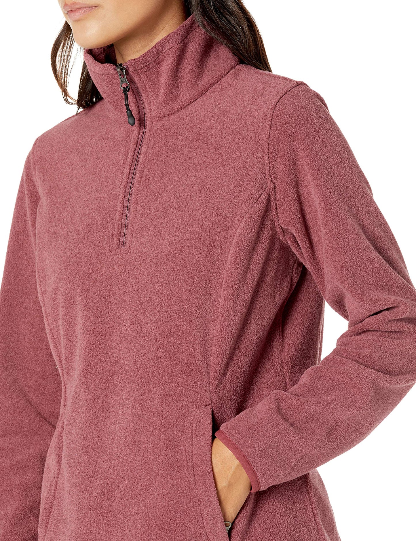 Amazon Essentials Women's Classic-Fit Long-Sleeve Quarter-Zip Polar Fleece Pullover Jacket - Discontinued Colors