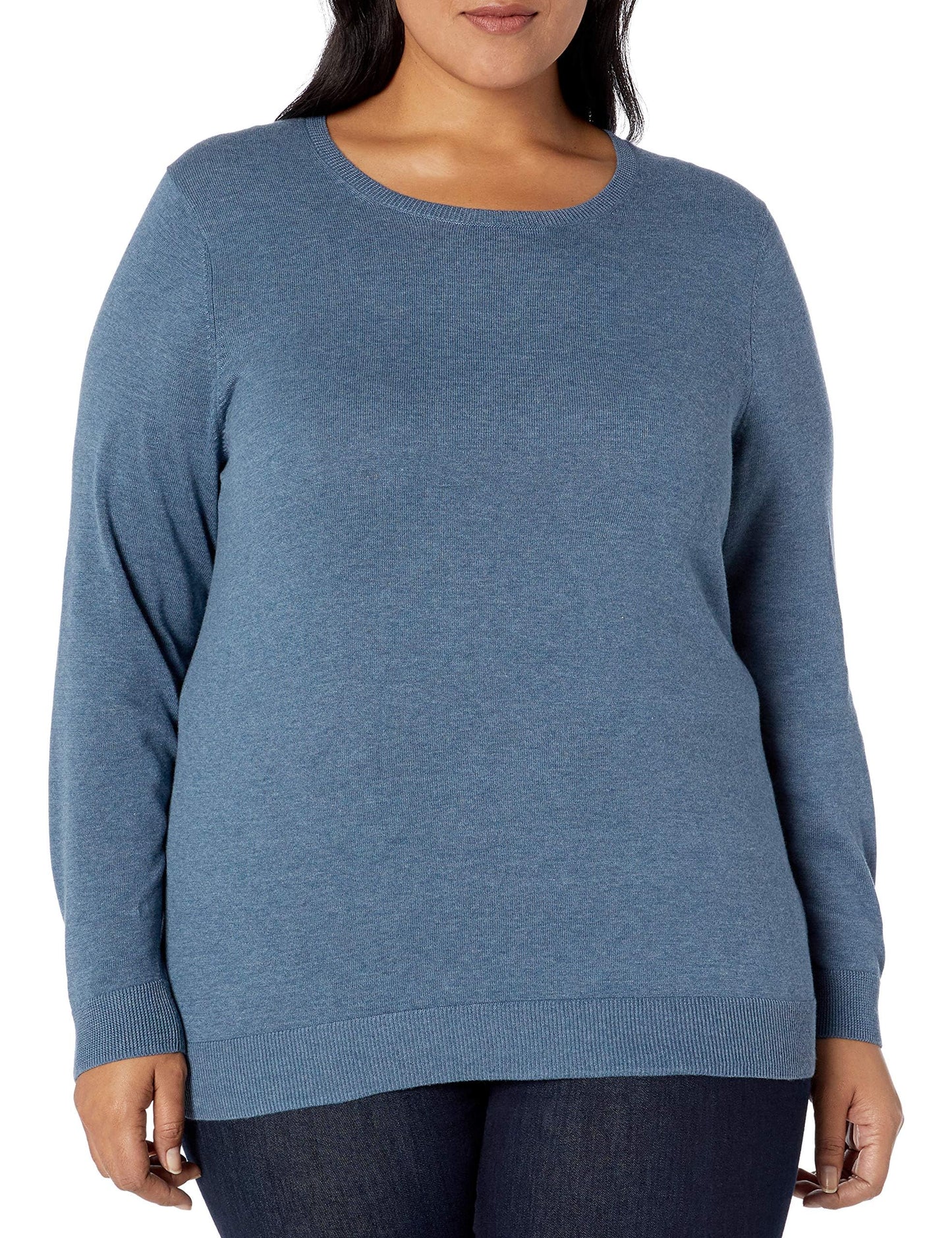 Amazon Essentials Women's Long-Sleeve Lightweight Crewneck Sweater (Available in Plus Size)